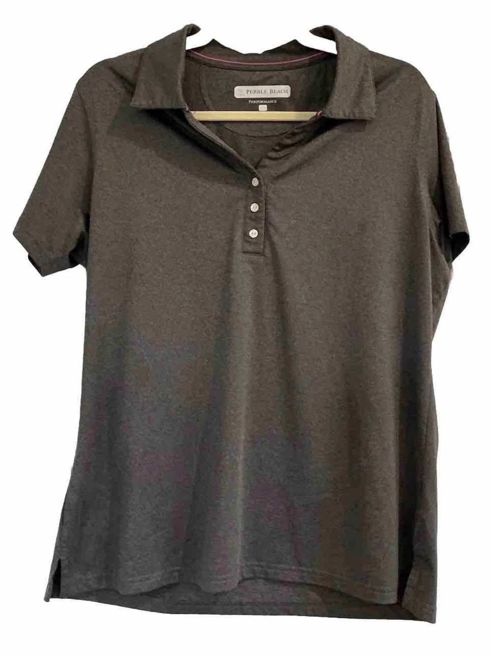Pebble Beach Women's Dark Charcoal Short-Sleeve Polo Shirt